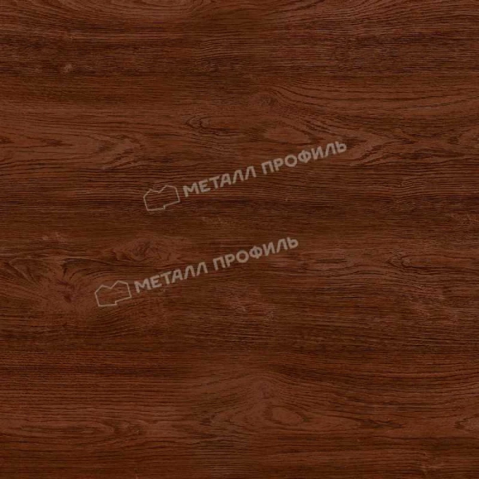 Планка карнизного свеса сложная 185х50х2000 (ECOSTEEL-01-МореныйДуб-0.5)
